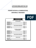 Binomial Theorem and Permutation and Comination Sheet