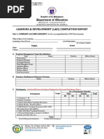 FM-SGO-HRD-008 (L - D Completion Report) INSET