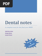 Comprehensive Dental Notes For MBBS - Lohani