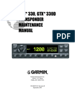 GTX 330, GTX 330D Transponder Maintenance Manual: TM TM