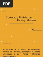 SESION 02 - Concepto y Finalidad de Ferias y Misiones