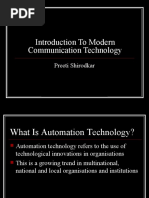 Introduction To Modern Communication Technology