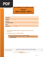 Grade 6 Term 1 Common Fractions Lesson 1