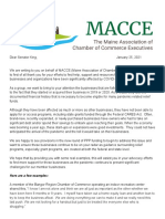 Senator King Macce Letter - New Businesses