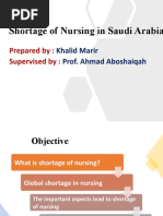 Nursing Shortage in Saudi Arabia 1