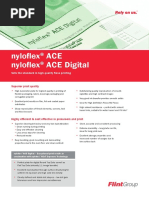 Nyloflex ACE Nyloflex ACE Digital: Sets The Standard in High Quality Flexo Printing