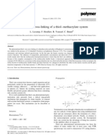 Photoinitiated Cross-Linking of A Thiol Methacrylate System