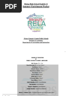 HS RELA English 12 Summer Enrichment Student Packet