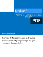 Planning and Configuring Message Transport