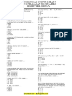 Soal UTS Matematika Kelas 5 Semester 2