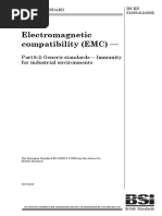 Electromagnetic Compatibility (EMC) - : Part 6-2: Generic Standards - Immunity For Industrial Environments