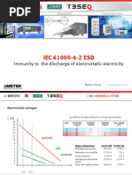 IEC 61000-4-2 ESD: Immunity To The Discharge of Electrostatic Electricity