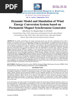 Dynamic Model and Simulation of Wind Energy Conversion System Based On Permanent Magnet Synchronous Generator