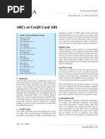 Abcs of Credit Card ABS