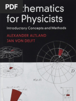 Alexander Altland, Jan Von Delft - Mathematics For Physicists - Introductory Concepts and Methods (2019, Cambridge University Press)