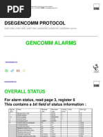 Gencomm Alarms: Dsegencomm Protocol