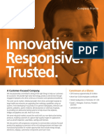 Innovative. Responsive. Trusted.: Company Profile