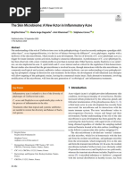 The Skin Microbiome: A New Actor in Inflammatory Acne