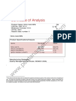 COA Nitric Acid 68