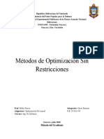 Métodos de Optimización Sin Restricciones