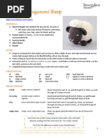 Argo The Amigurumi Sheep: Materials