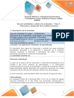 Guia de Actividades y Rúbrica de Evaluación Paso 2 - Planeación y Desarrollo de La Auditoria Forense