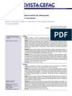 Alterações de Fala Relacionadas Às Alterações Do Frenulo Lingual em Escolares REV CEFAC 2018