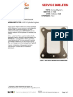 TOPIC: Exhaust System IDENT NO: 8-4133 DATE: October 2020 Supersedes: New SUBJECT: Exhaust Manifold Gasket MODELS AFFECTED: VHP 12-Cylinder Engines