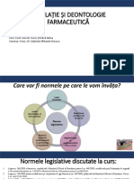 Legislatie Si Deontologie Farmaceutica - Curs 1+2