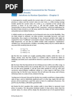 Introductory Econometrics For Finance Chris Brooks Solutions To Review Questions - Chapter 6