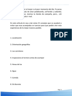 21 Consejos para Acampar