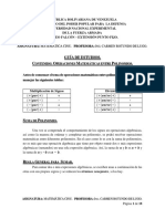 GUIA DE ESTUDIOS-2da EVALUACION. OPERACIONES ENTRE POLINOMIOS