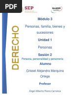 Personas, Familia, Bienes y Sucesiones: Módulo 3