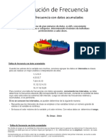 Tabla de Frecuencia Con Datos Agrupados 2da Parte