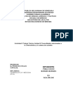 Actividad IV Del Modulo II Trabajo Teorico Tipo Informe de Las Formalidades Legales de La Criminalistica y Cadena de Custodia