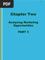 Chapter Two: Analyzing Marketing Opportunities