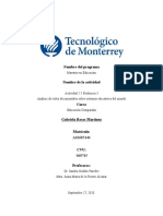 Actividad 2.5 Evidencia 3 - Análisis de Video Documentales Sobre Sistemas Educativos Del Mundo