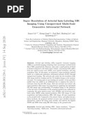 Super Resolution of Arterial Spin Labeling MR Imaging Using Unsupervised Multi-Scale Generative Adversarial Network