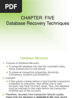 Chapter Five Database Recovery Techniques