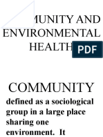 Community and Environmental Health