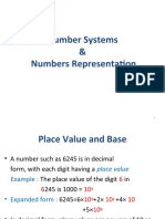 Number Systems & Numbers Representation