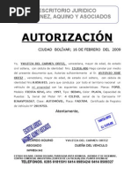 Autorizacion para Manejar