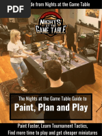 Paint Plan and Play Guide by Nights at The Game Table