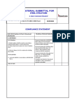 Compliance Statement - Steel Structure