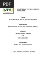 Subsistemas Del Área de Recursos Humanos