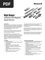 High Output: Industrial VRS Magnetic Speed Sensors