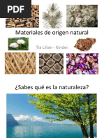 Materiales de Origen Natural: Tía Lilian - Kinder