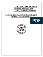 Crack Rbi Grade B Officer Exam: Document On Communication (Phase Ii-Finance and Management)