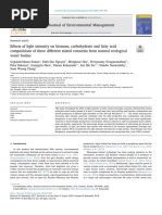 Journal of Environmental Management: Research Article