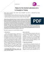 Preanalytic Error Rates For The Central Laboratory of A Large-Scale Public Hospital in Turkey